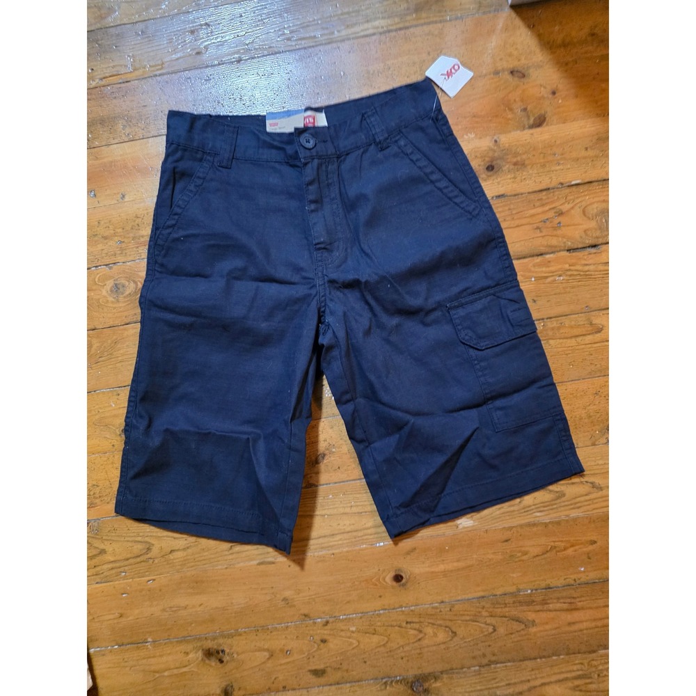 Levis Boys Relaxed Fit Cargo Shorts Navy Blue Size 14 Reg NWT